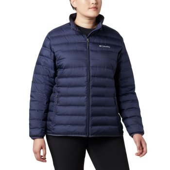 Columbia Lake 22 Down Plus Size, Chamarras Azul Marino Para Mujer | 842107-ZCK